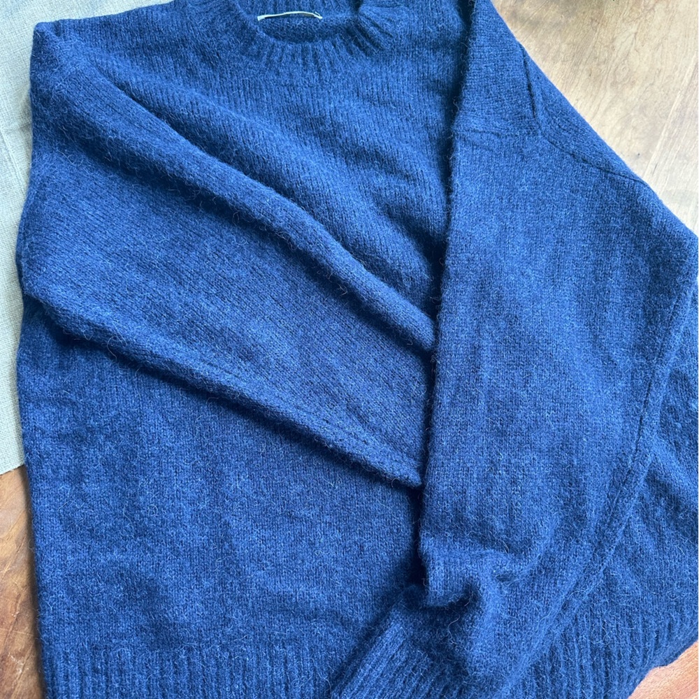 Everlane Navy Crewneck Sweater